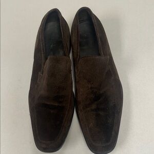 Hugo Boss Men's Brown Suede Loafers Size 11 Preowned
